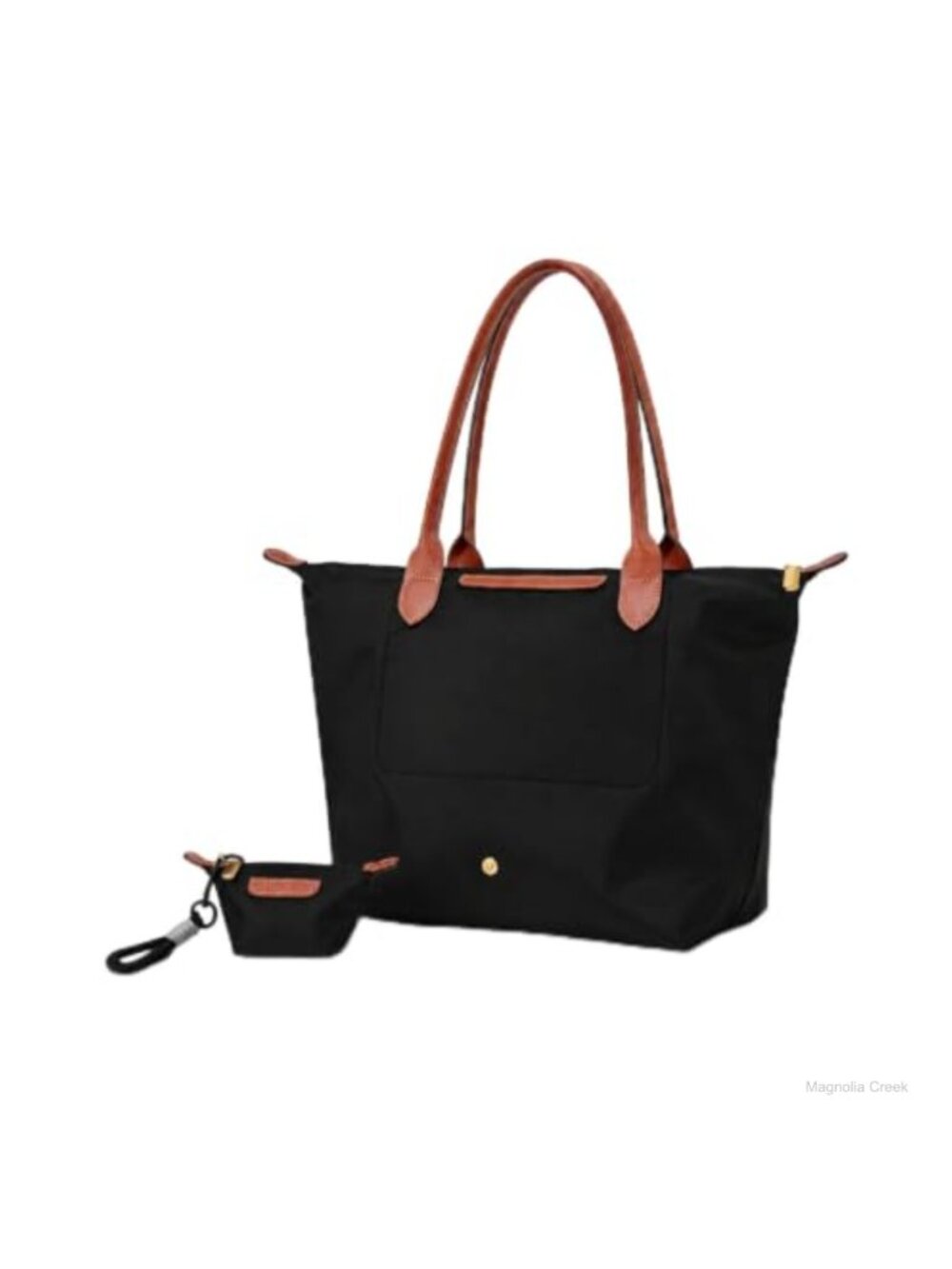 Large Nylon Tote Bag Set French Purse for Women Work Travel